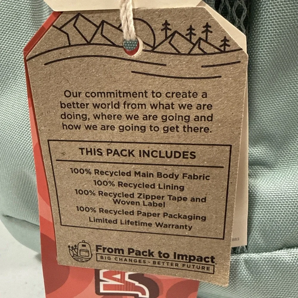 JanSport Cross Town Plus Backpack  - Faded Sage NEW